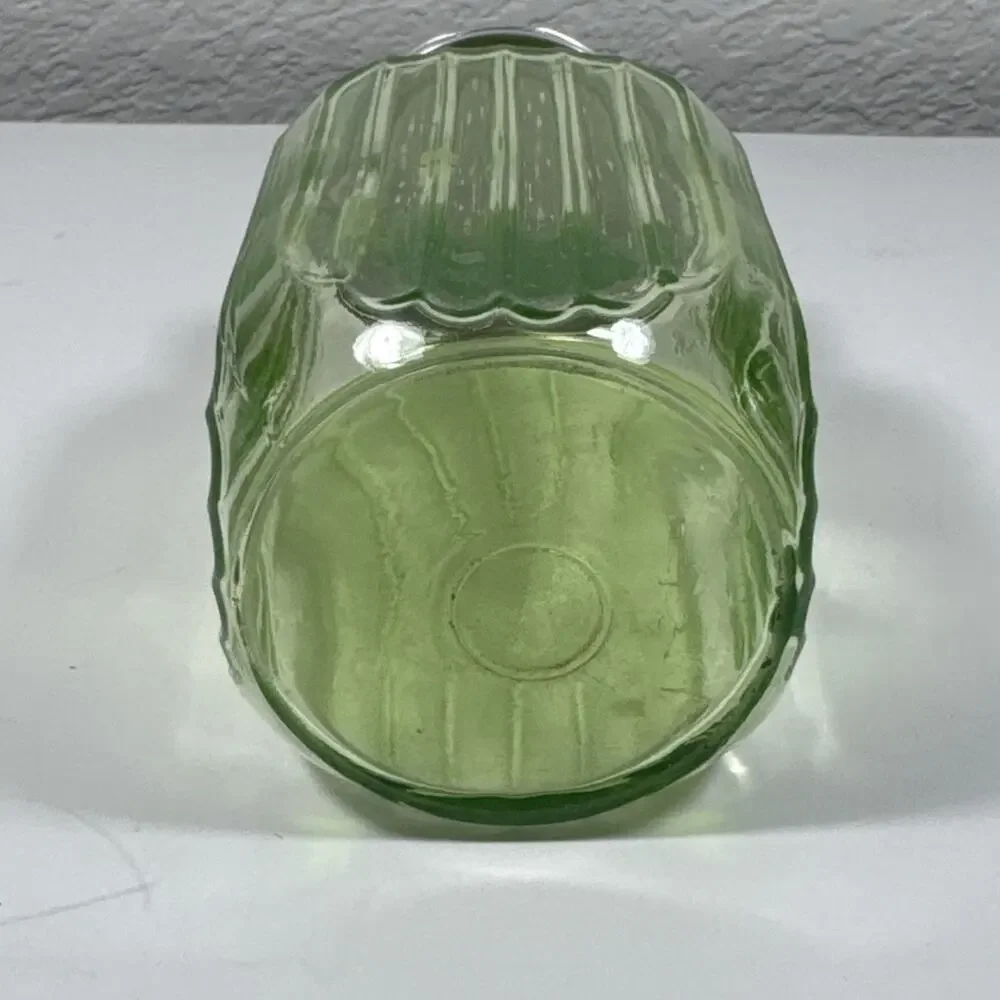 Green Depression Glass Shaker URANIUM Hocking Ribbed Range Hoosier 1930s